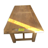 Wooden farmhouse table