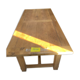 Wooden farmhouse table