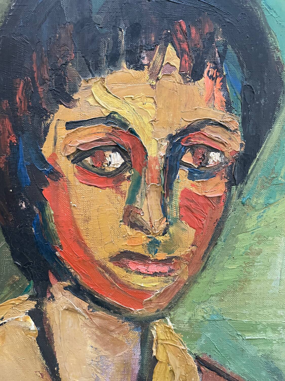 20th century portrait or self-portrait painting