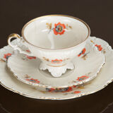 Porcelain cup and saucer set Bavaria 1950