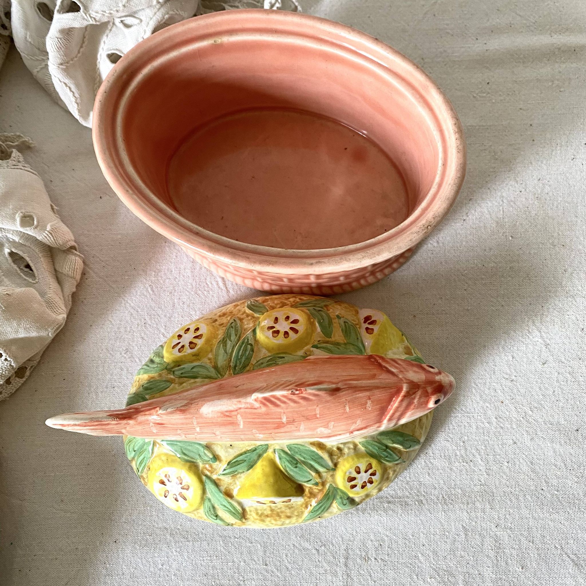Salmon terrine with slip of Portugal