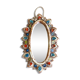 Mirror ceramic wheel, Vallauris, 60 years  - 22,3x14,5cm