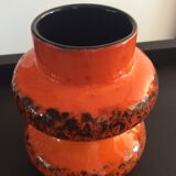 Scandinavian vase from the 60s in glazed ceramic