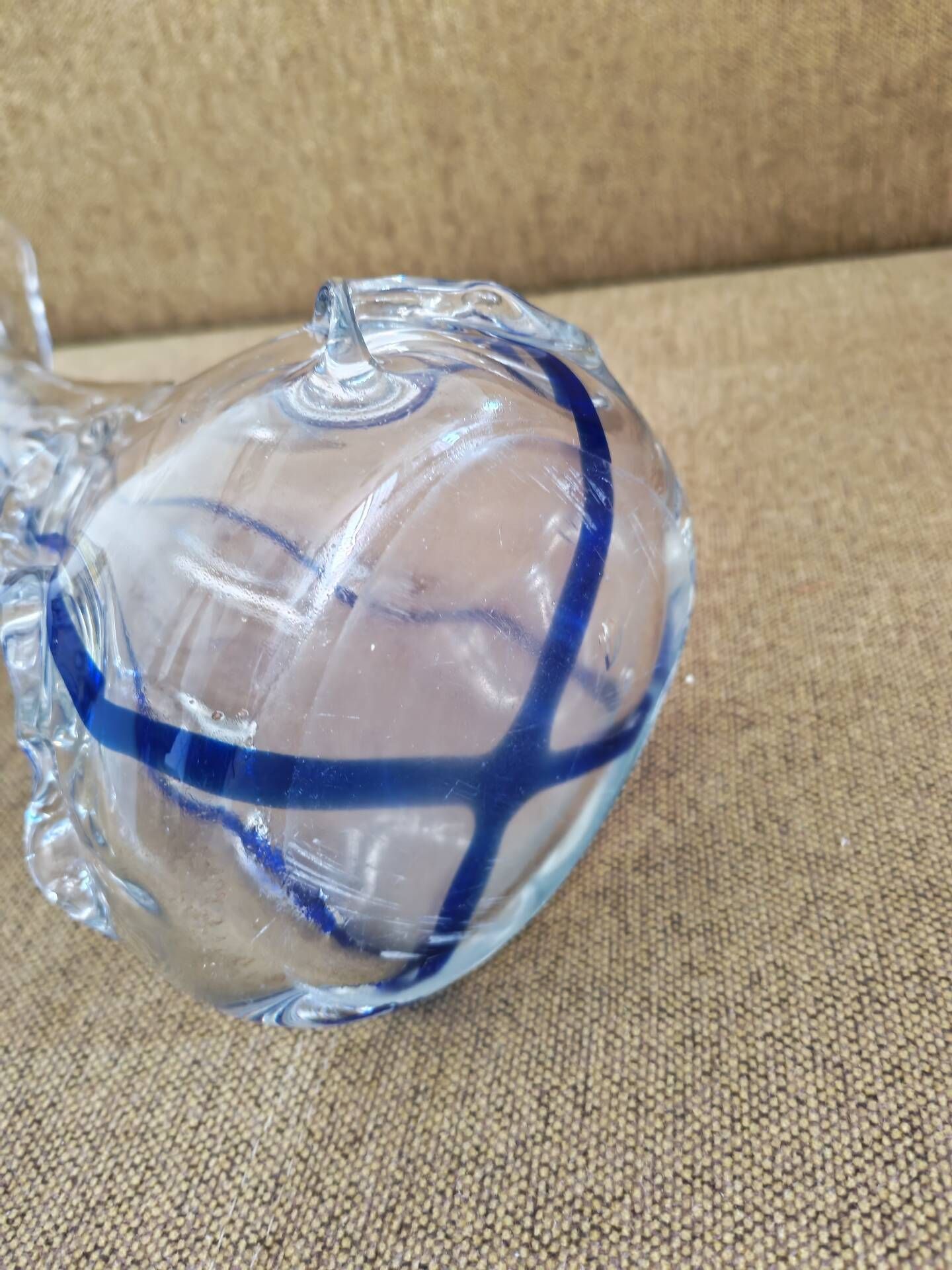 Art vase in blown glass by Jerzy Sluczan Orkusz for Tarnowiec 1970