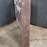 Old metal advertising plate