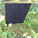 Golden brass mirror to be laid or hung 15x20, 5 cm