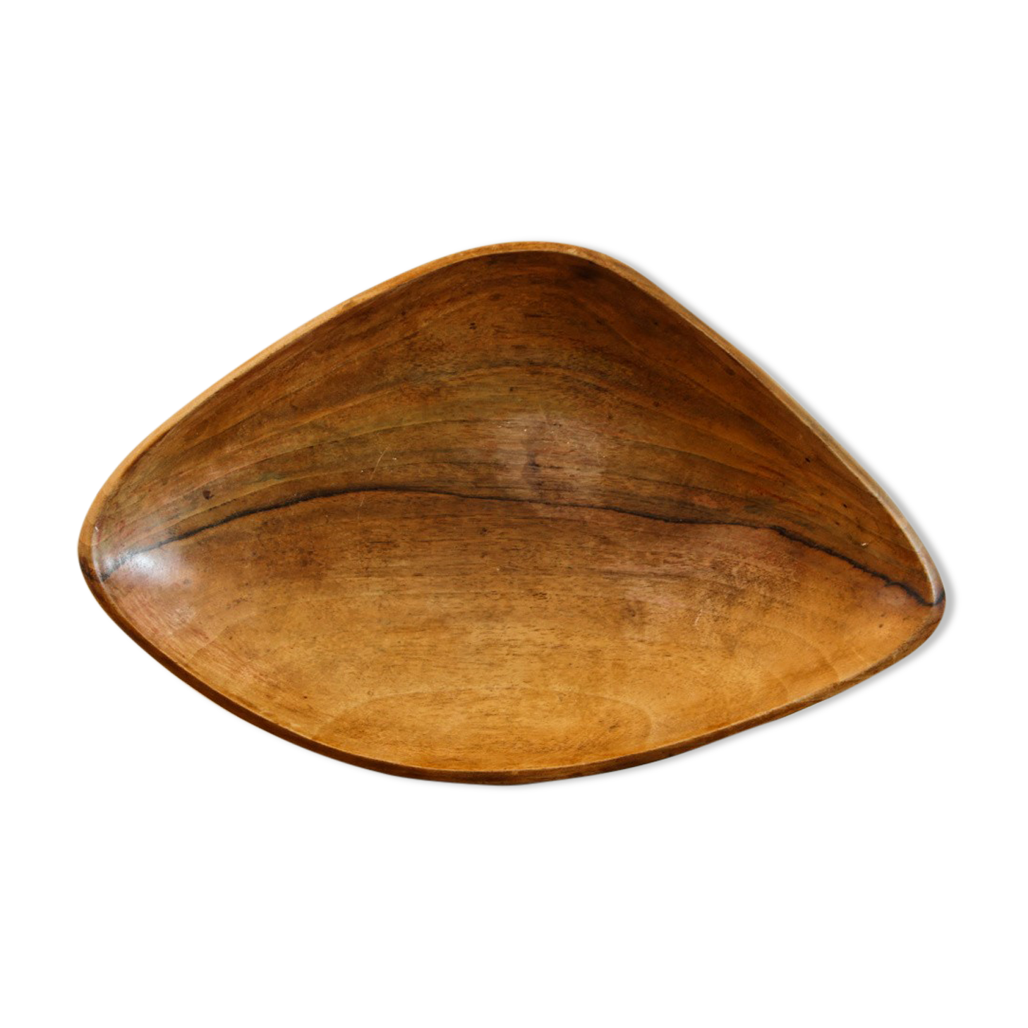 Carved wooden fruit cup