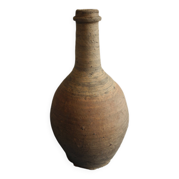 bouteille terre cuite poterie déco rustique antique bottle