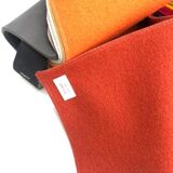 Set de 2 fauteuils Artifort Ben en tissu rouge brique Ploeg