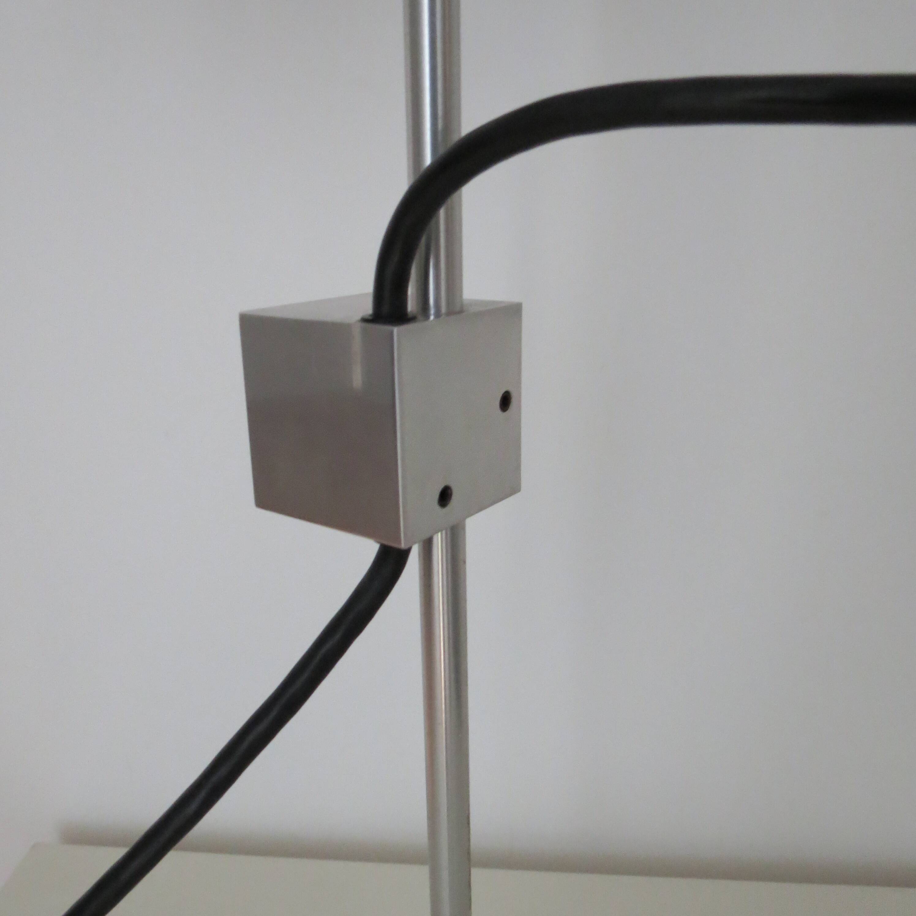 1960s desk lamp by Peter Nelson aluminium desk lamp mid century modern desk lamp