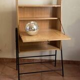 Wall-mounted secretary in the style of Jacques Hitier – 1960s
