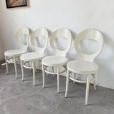 Set of 4 Baumann bistro chairs, Mouette model