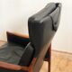 Danish leather and Rosewood armchair