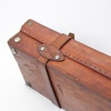 Valise vintage valise cuir étui fusil