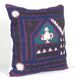 Vintage embroidered cushion cover 46x46 cm