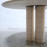 Vintage travertine dining table