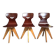Vintage Smile chairs by Adam Stegner, antique designer seats