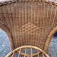 Vintage woven rattan armchair – bohemian charm – vintage – 70s – 80s