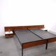 Two-person bed Japanese series Cees Braakman Pastoe and Auping with bedside table.