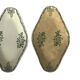 Two earthenware dishes from Sarreguemines Saint Amand - Terre de Fer - Floral decoration