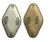 Two earthenware dishes from Sarreguemines Saint Amand - Terre de Fer - Floral decoration