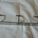 Vintage wall coat door in chrome bronze 3 patères