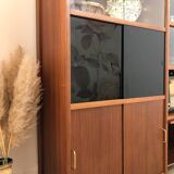 1970s teak bookcase