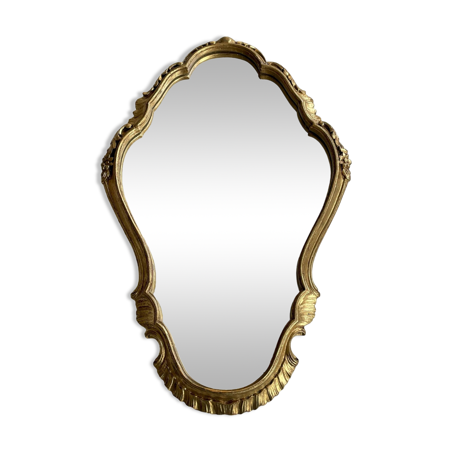 Baroque gilded wood mirror 60x40cm