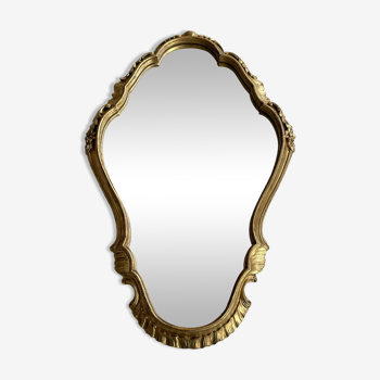 Baroque gilded wood mirror 60x40cm