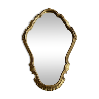 Baroque gilded wood mirror 60x40cm