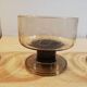 Set of 3 vintage 1970s brown smoked glass cups Pegasus Mobil.