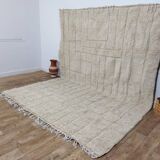 Handmade wool Berber rug 345x257 cm