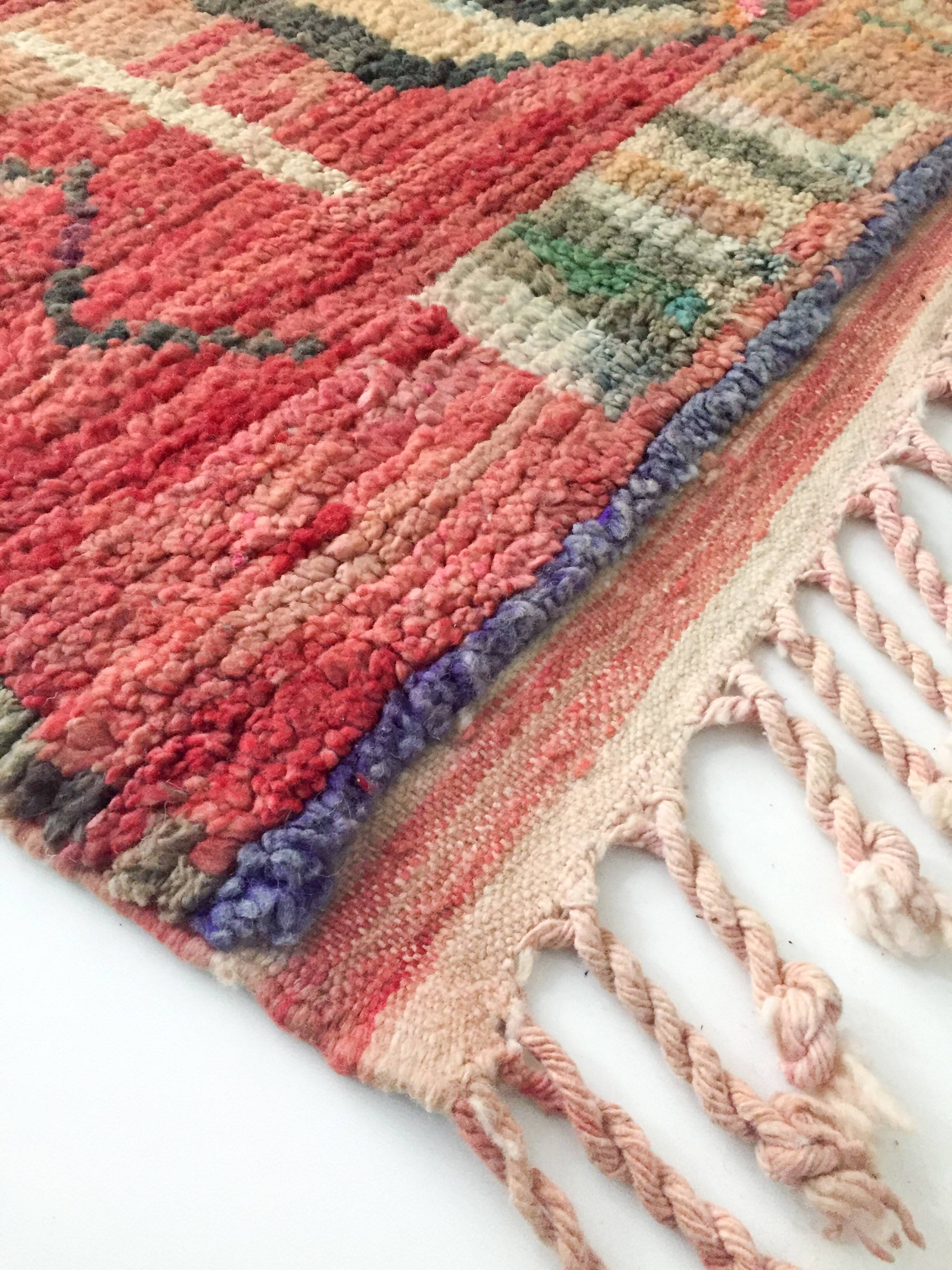 Authentic Moroccan Berber Boujaad rug 2.54x1.60m