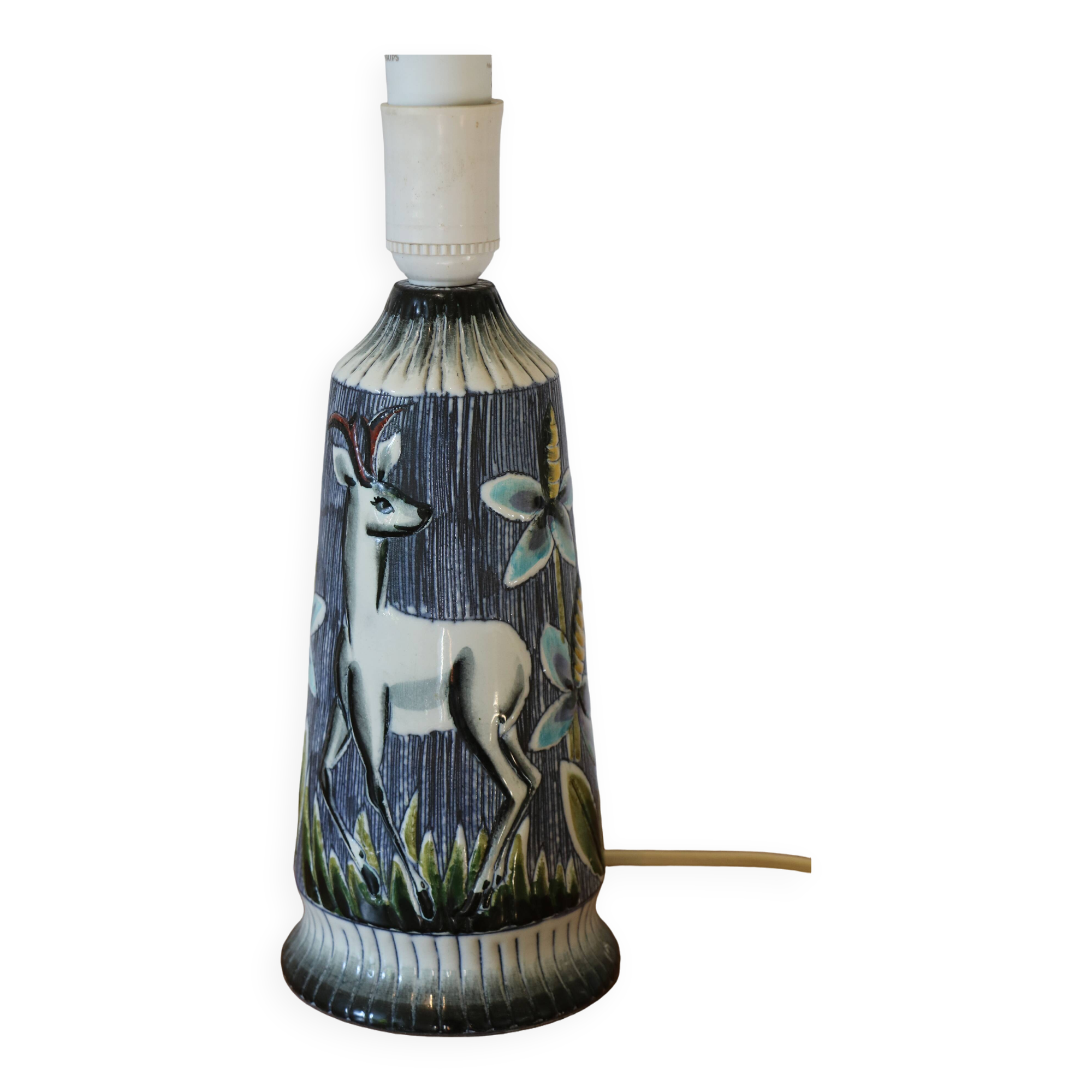 Scandinavian ceramic lamp base by Tilgmans Keramik