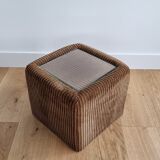 Velvet sofa end