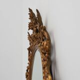 Paire de grands miroirs baroques dorés du XXe siècle par Deknudt, Belgique