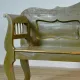 Antique pine bench, 1900s