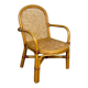 Child's armchair in rattan and caning from the 1960s.