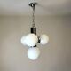Chandelier atomique à 4 lumières de l'ère spatiale