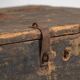 Old cobalt blue ammunition chest (c.1900) #64