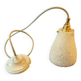 Suspension baladeuse scandinave perspex années 70 vintage France - électrifiée à neuf