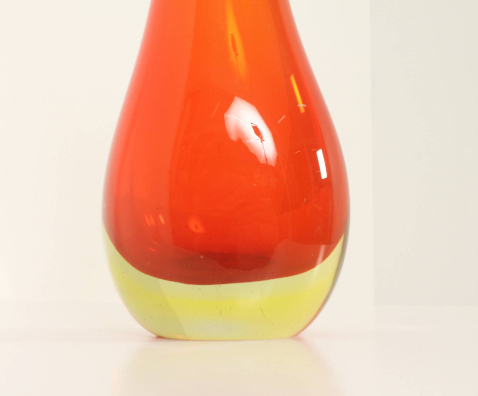 Murano glass vase with a wide neck, Italy, 1960s