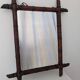 Antique bamboo mirror