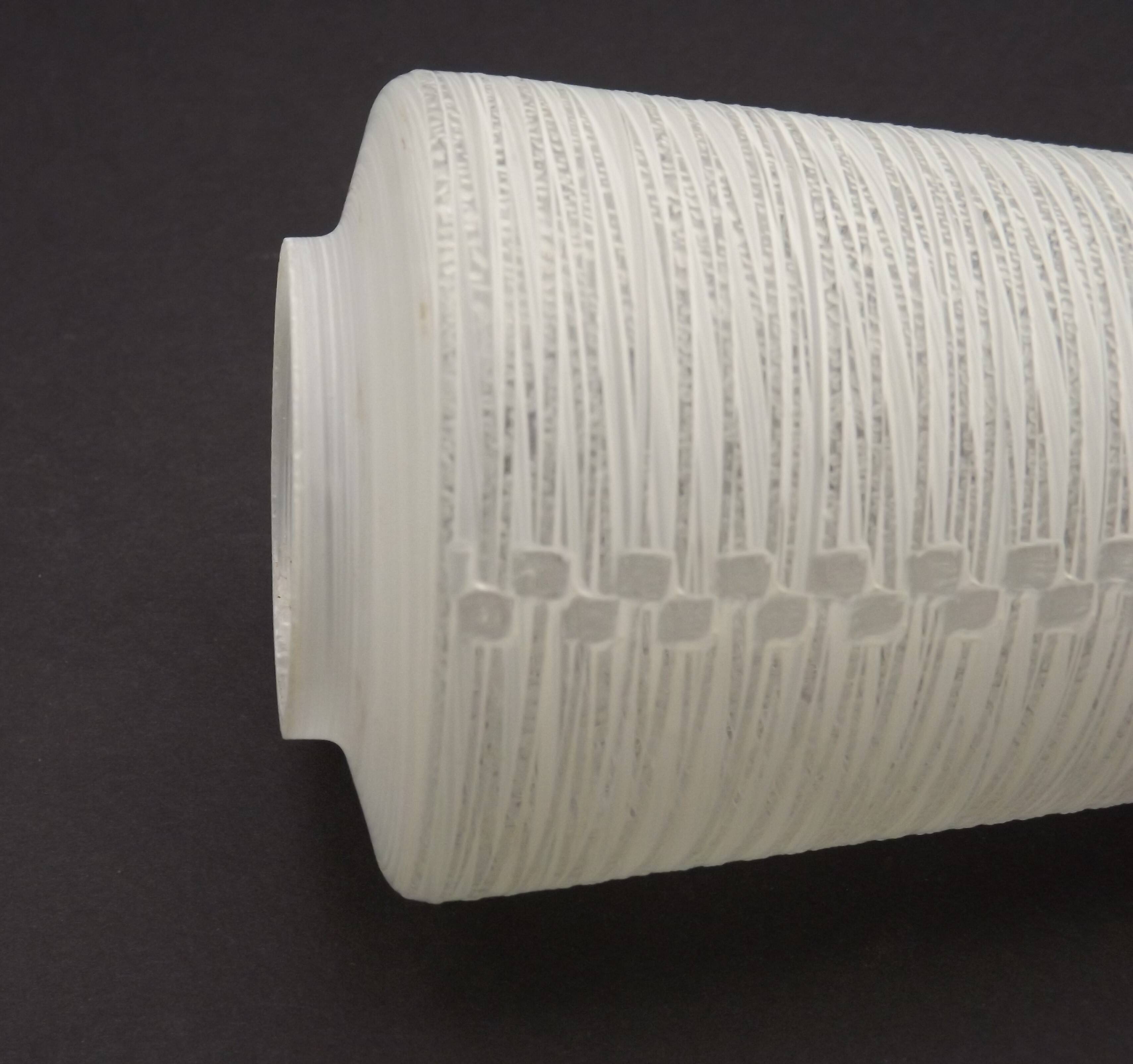 French vintage retro white opaque patterned glass replacement shade