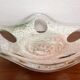 Large handcrafted glass bowl / fruit bowl / centerpiece