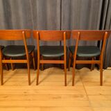 Ensemble de six chaises de style Børge Mogensen Farstrup, Danemark, années 1960.