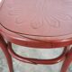 Set of 4 curved wooden bistro chairs Fischel