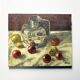 Painting 60's "The Silver Jug" signed Guénégueau
