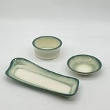 Set / set / service for aperitif salins france, vintage ceramic