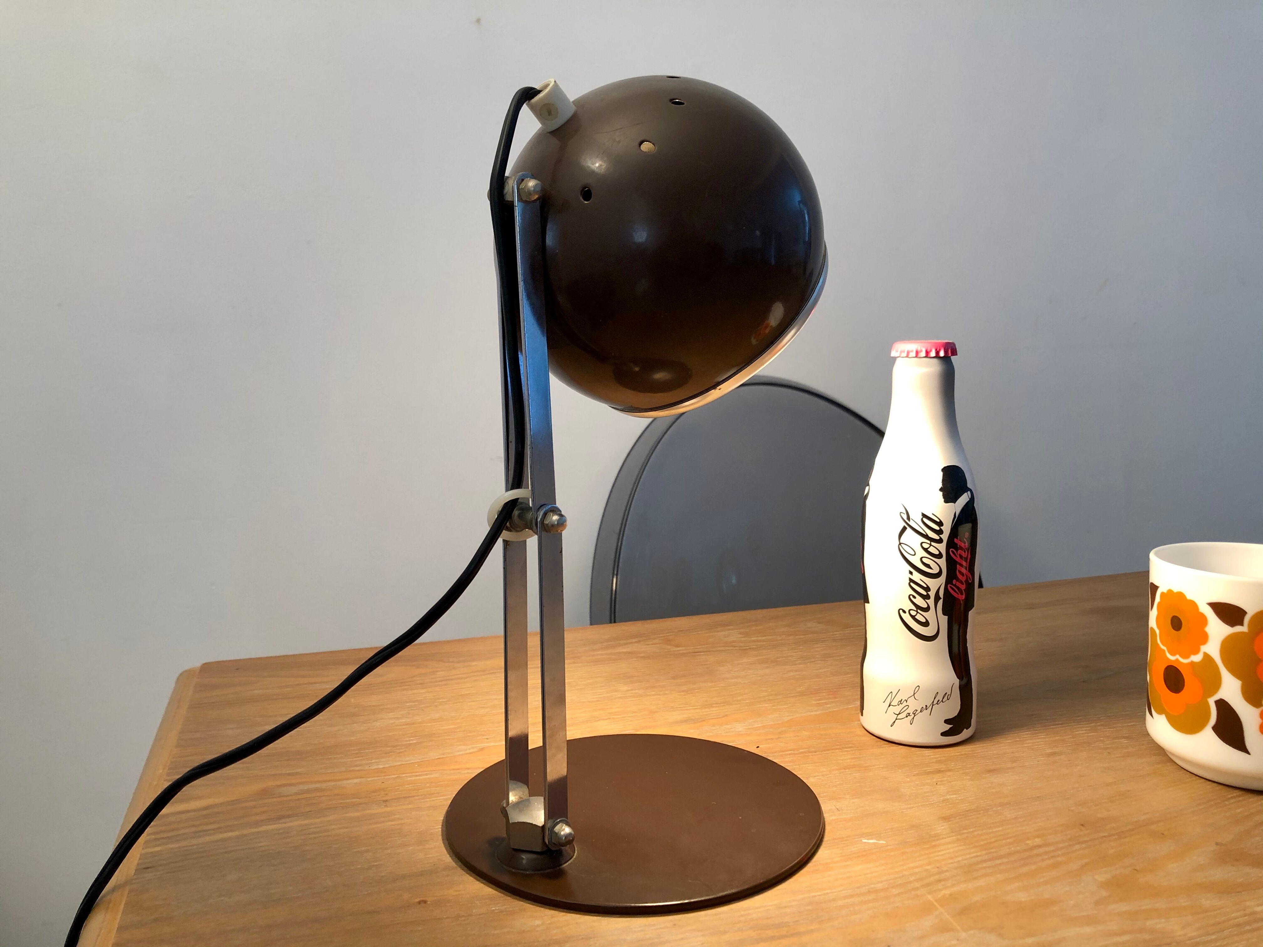 Eyeball Reggiani Italy 70s desk lamp
